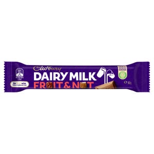 Cadbury Dairy Milk Fruit & Nut milk chocolate bar 50g