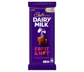 Cadbury Dairy Milk Fruit & Nut milk chocolate block 180g