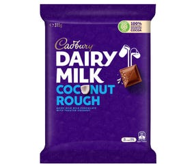Cadbury Dairy Milk Coconut Rough milk chocolate block 315g
